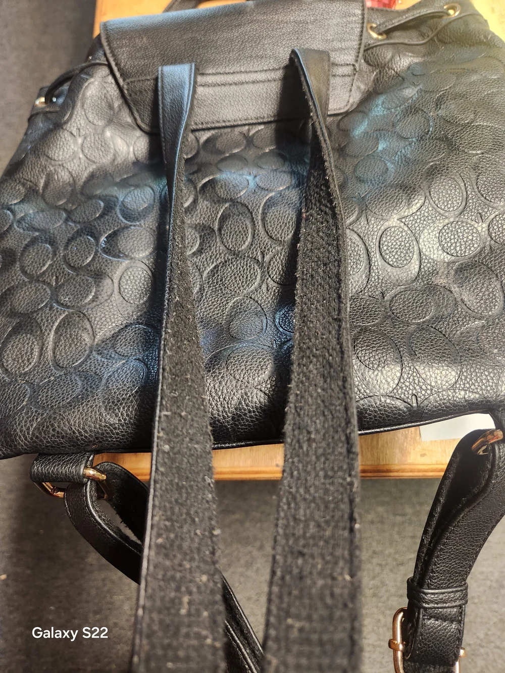 Black Women's Leather Backpack Purse